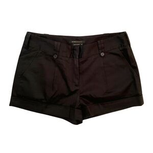 BCBG Black Cotton Dress Shorts. Size 6.